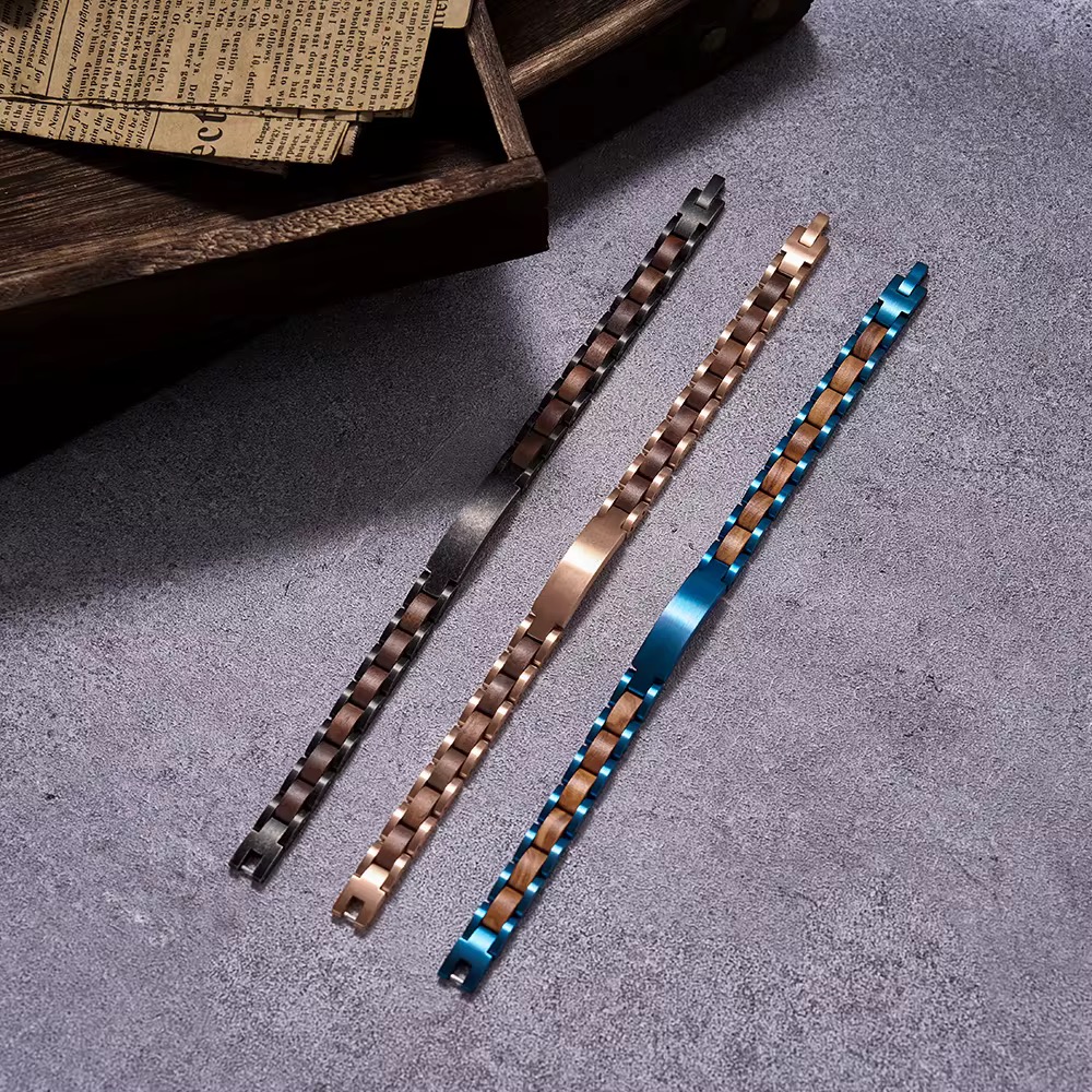 Pulseras personalizables con Textos Personalizados-Caja premium para regalo
