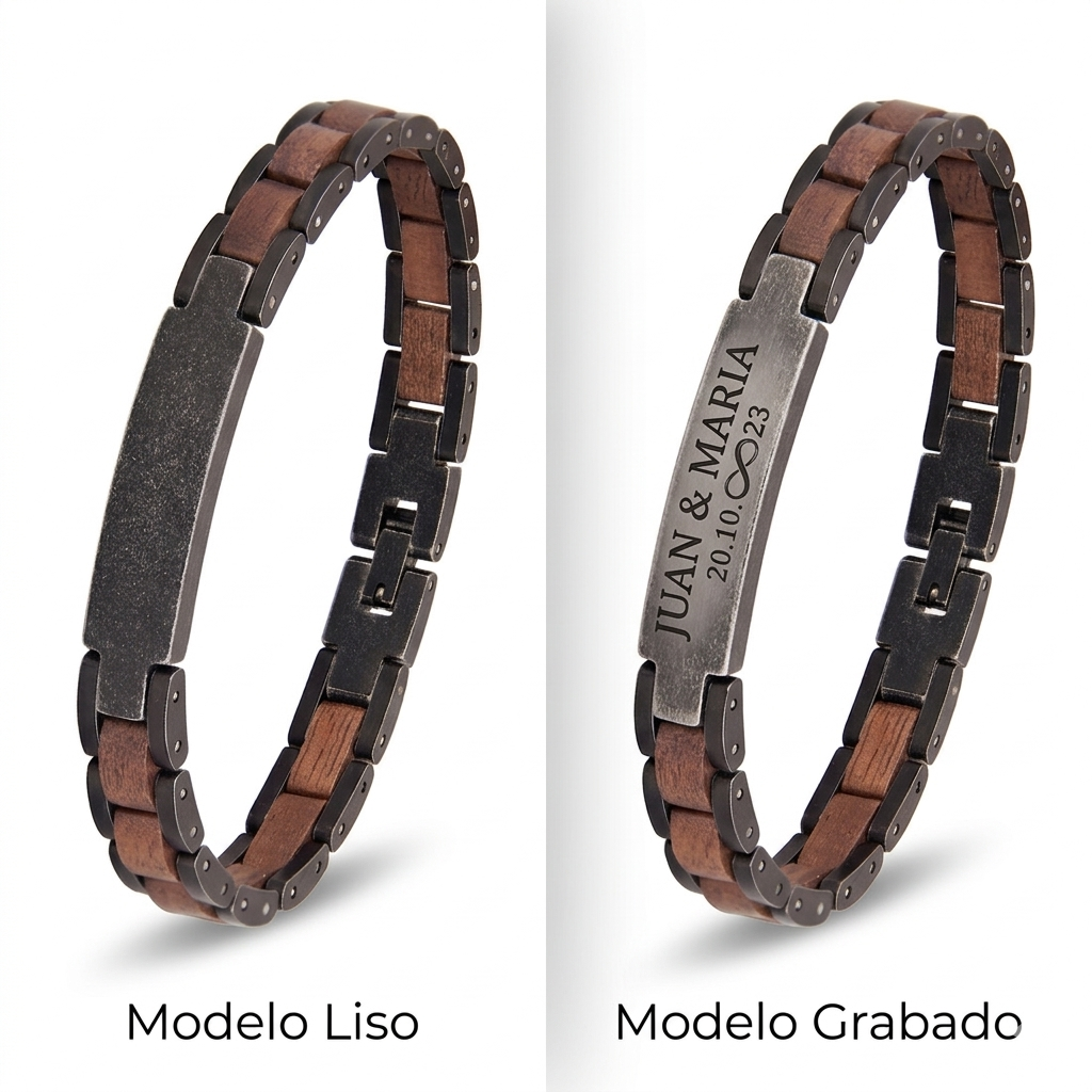 Pulseras personalizables con Textos Personalizados-Caja premium para regalo - Imagen 10