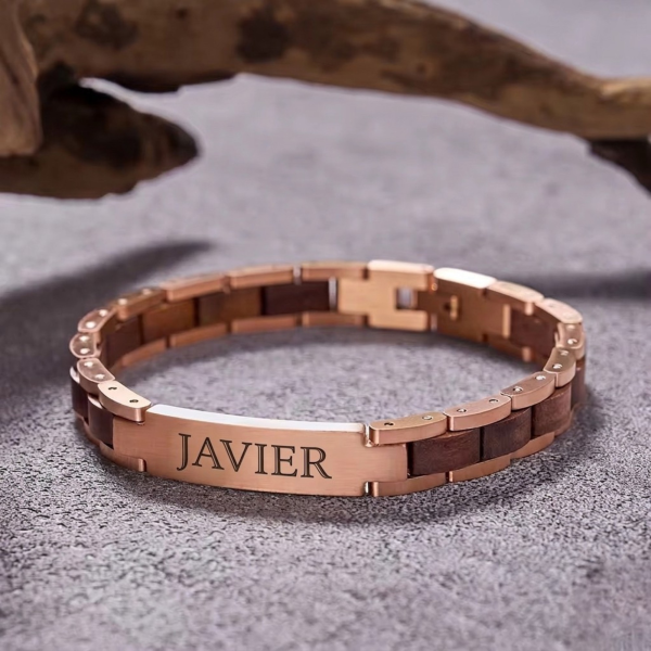 Pulseras personalizables con Textos Personalizados-Caja premium para regalo - Imagen 5