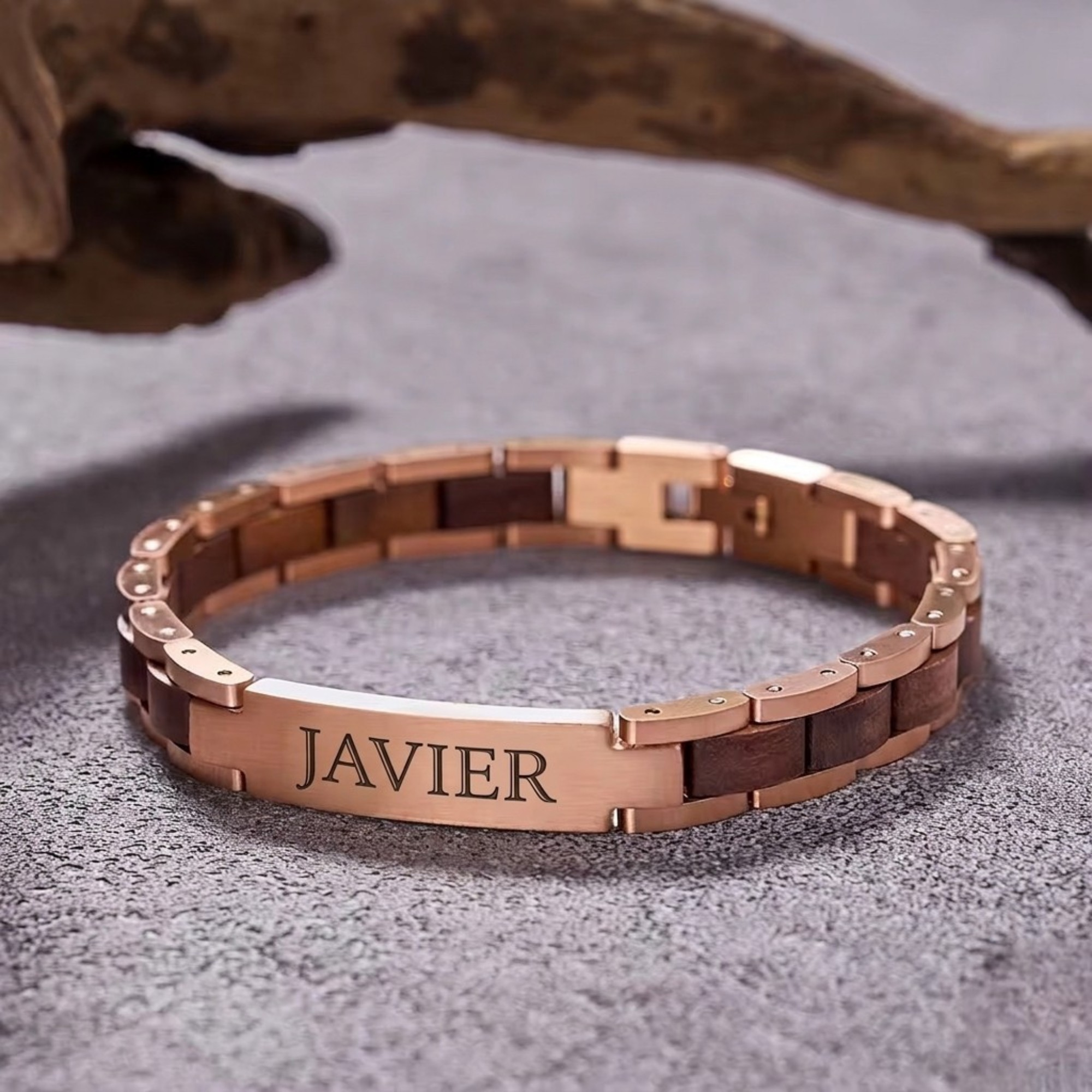 Pulseras personalizables con Textos Personalizados-Caja premium para regalo - Imagen 5