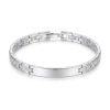 Pulsera de Acero Inoxidable Personalizable para Hombre y Mujer – Grabado Láser con Placa de 4 cm, Diseño Elegante y Regalo Original - Thumbnail Image 2