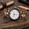 Reloj de Madera Cronógrafo Hombre Elegante – Estuche de Madera Premium Regalo - Thumbnail Image 8