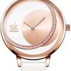 SHENGKE Simplicity Creative - Reloj de pulsera para mujer