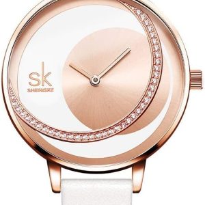 SHENGKE Simplicity Creative - Reloj de pulsera para mujer