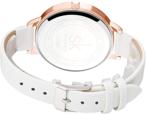 SHENGKE Simplicity Creative - Reloj de pulsera para mujer