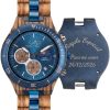 Reloj Madera Personalizado Hombre Correa Ajustable - Grabado Personalizable