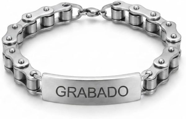 Pulsera Hombre Acero Inoxidable Personalizada