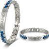 Pulsera Hombre Acero Inoxidable-Pulseras con Placa Grabable Personalizada-Grabado Personalizado Nombre
