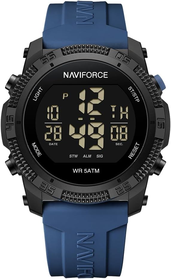 Naviforce Reloj Digital Deportivo Resistente al Agua