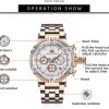 MF Mini Focus Relojes para Hombre de Negocios (cronógrafo/impermeable/luminoso/calendario/24 Horas) Relojes