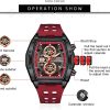 MF MINI FOCUS Relojes de pulsera para hombre únicos e informales (cronógrafo/impermeable/luminoso/calendario)