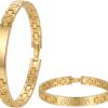 Pulsera personalizada nombre y fecha - Dorada