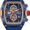 MF Mini Focus Reloj de pulsera a la moda, esfera grande hueca