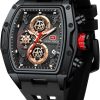 MF Mini Focus Reloj de pulsera a la moda, esfera grande hueca