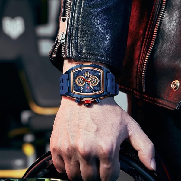 MF Mini Focus Reloj de pulsera a la moda, esfera grande hueca