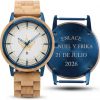 Reloj de Mujer de Madera Personalizable - Relojes Grabados Personalizados para Regalo Mujer Ideal Cumpleaños