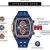 MF Mini Focus Reloj de pulsera a la moda, esfera grande hueca