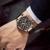 MF Mini Focus Relojes para Hombre de Negocios (cronógrafo/impermeable/luminoso/calendario/24 Horas) Relojes