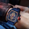 MF Mini Focus Reloj de pulsera a la moda, esfera grande hueca