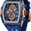 MF Mini Focus Reloj de pulsera a la moda, esfera grande hueca