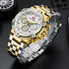 MF Mini Focus Relojes para Hombre de Negocios (cronógrafo/impermeable/luminoso/calendario/24 Horas) Relojes