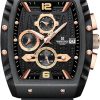Naviforce Reloj Reloj de Pulsera Moda Hollow Big Dial Luminoso Impermeable Deporte Analógico Cuarzo Negocios