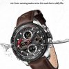 Naviforce Relojes Digitales Militares de para Hombres Reloj de Pulsera de Cuero Multifuncional de Cuarzo