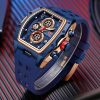 MF Mini Focus Reloj de pulsera a la moda, esfera grande hueca