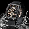 Naviforce Reloj Reloj de Pulsera Moda Hollow Big Dial Luminoso Impermeable Deporte Analógico Cuarzo Negocios