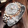 MF Mini Focus Relojes para Hombre de Negocios (cronógrafo/impermeable/luminoso/calendario/24 Horas) Relojes