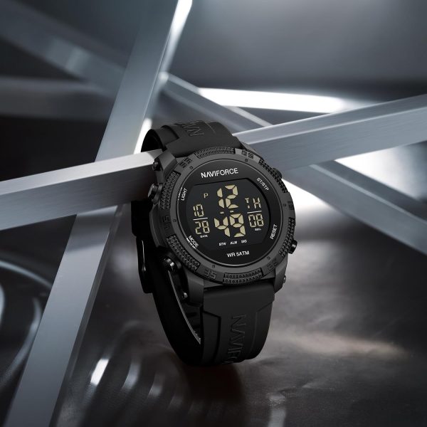 Naviforce Reloj Digital Deportivo Resistente al Agua