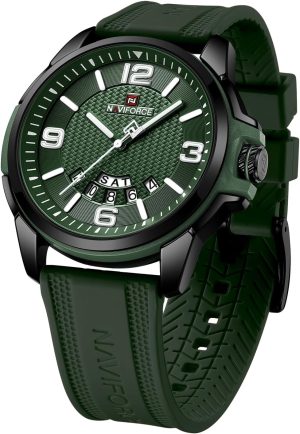 NAVIFORCE Reloj Impermeable para Hombres, Mujeres