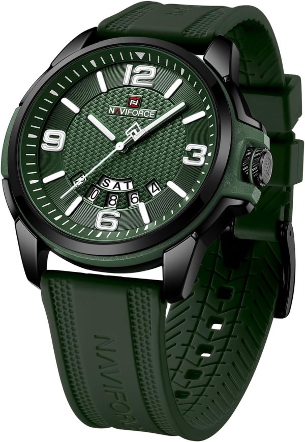 NAVIFORCE Reloj Impermeable para Hombres, Mujeres