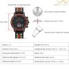 Reloj Madera Personalizado Hombre Cronógrafo - Grabado Personalizable
