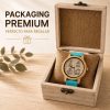 Reloj Deportivo Madera Bambú Personalizado - Grabado Láser