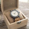 Reloj Madera Personalizado Mujer Correa de Madera - Grabado Personalizable