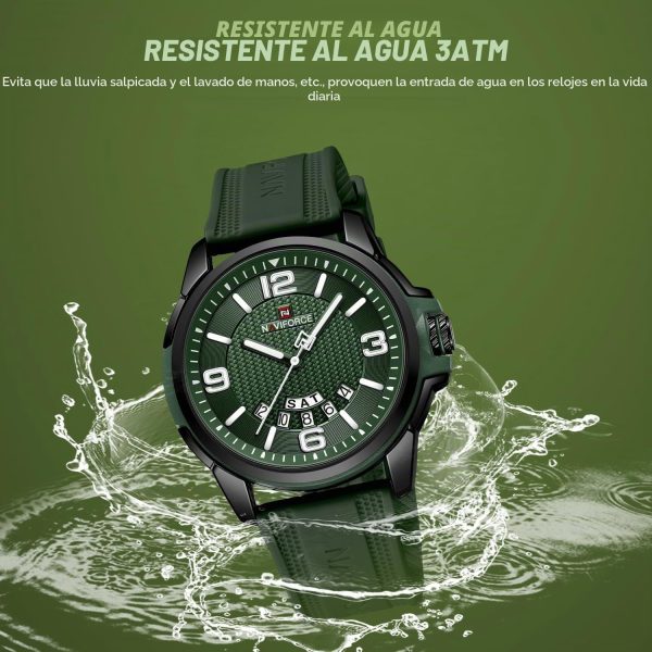 NAVIFORCE Reloj Impermeable para Hombres, Mujeres