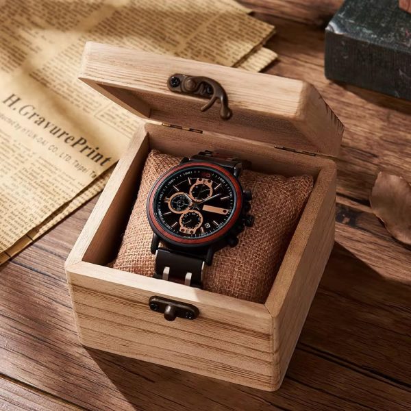 Reloj Madera Personalizado Hombre - Grabado Personalizable