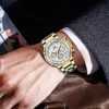 MF Mini Focus Relojes para Hombre de Negocios (cronógrafo/impermeable/luminoso/calendario/24 Horas) Relojes
