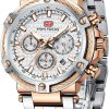 MF Mini Focus Relojes para Hombre de Negocios (cronógrafo/impermeable/luminoso/calendario/24 Horas) Relojes