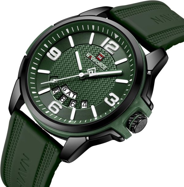 NAVIFORCE Reloj Impermeable para Hombres, Mujeres