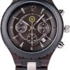 Reloj Madera Personalizado Hombre Correa Ajustable - Grabado Personalizable