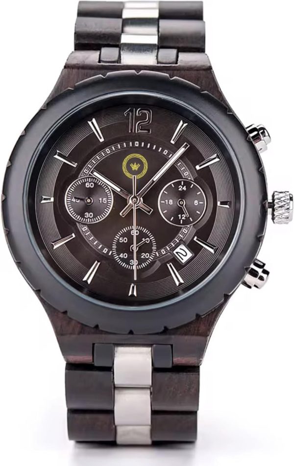 Reloj Madera Personalizado Hombre Correa Ajustable - Grabado Personalizable