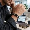 Pulsera Piel Personalizable Hombre-Grabado Personalizado Nombre Fecha-Ajustable Cierre Seguro