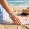 Pulsera Mujer Acero Inoxidable Con Charms Animales Marinos
