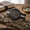 Reloj Madera Personalizado Hombre Correa Ajustable - Grabado Personalizable
