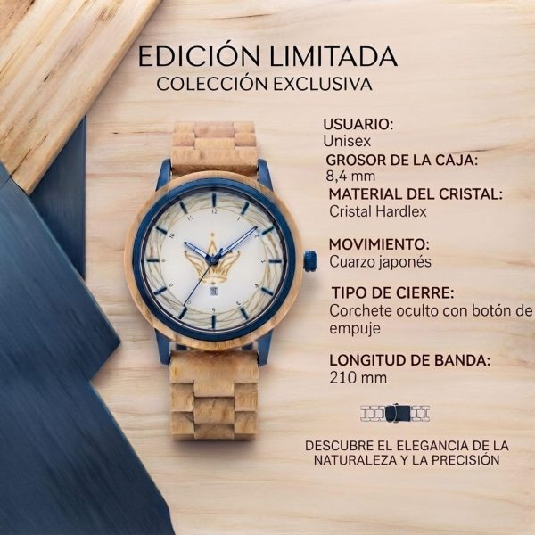 Reloj de Mujer de Madera Personalizable - Relojes Grabados Personalizados para Regalo Mujer Ideal Cumpleaños