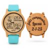 Reloj Deportivo Madera Bambú Personalizado - Grabado Láser