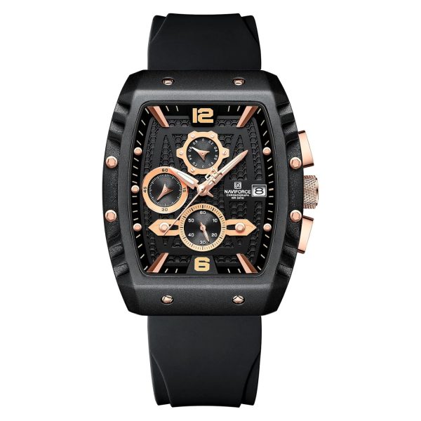 Naviforce Reloj Reloj de Pulsera Moda Hollow Big Dial Luminoso Impermeable Deporte Analógico Cuarzo Negocios