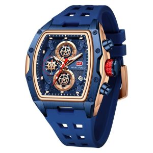 MF Mini Focus Reloj de pulsera a la moda, esfera grande hueca